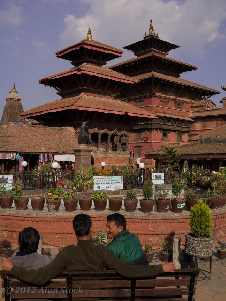 Outside Patan's Dubar Square