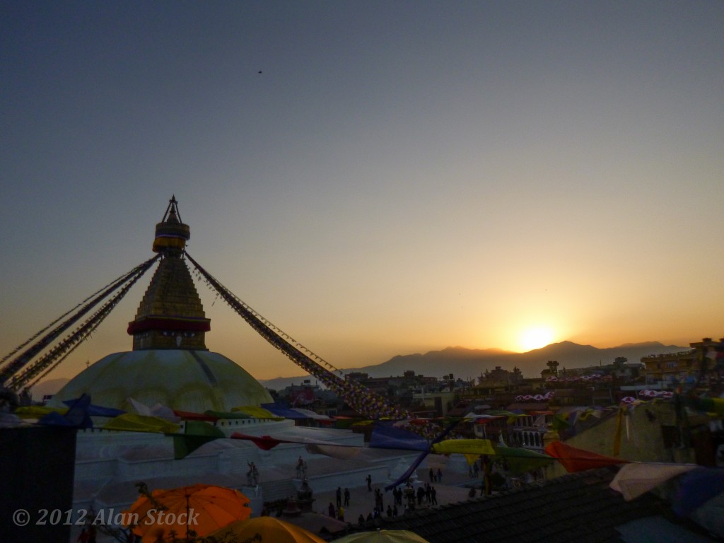 Sunset over Kathmandu
